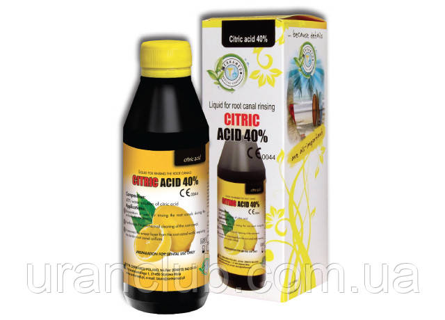 Рідина для промивання кореневих каналів лимонна кислота CITRIC ACID 40% 400 мл