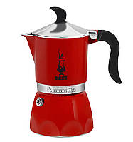 Гейзерна кавоварка Bialetti Fiammetta Red (3 чашки - 130 мл)
