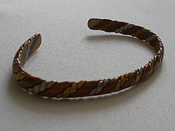 Браслет від тиску з мідних ниток ручного плетіння Тибет
