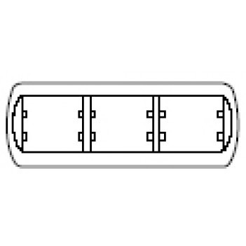 Рамка 3 поста горизонтальна біла Legrand GALEA LIFE 777003