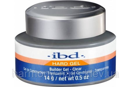LED/UV Гель IBD Builder Gel Clear 14g, прозорий гель