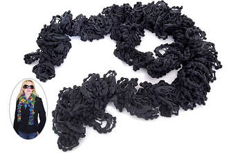 Шарф-боа графіт