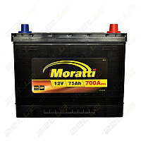 Аккумулятор Moratti 75Ah , Азия ,R, EN 700, автомобильный. Работаем с НДС