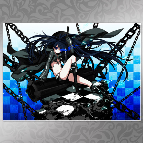 Плакат А4 Аніме Black Rock Shooter