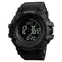 Skmei 1356 compass черные мужские спортивные часы с компасом