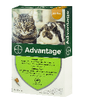 Капли для веса до 4 кг от блох и клещей для котят и кошек Адвантейдж 40 / Advantage 40