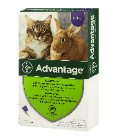 Капли для веса 4-8 кг от блох и клещей для кошек Адвантейдж 80 / Advantage 80 Bayer