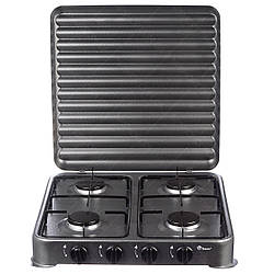 Настільний газовий таганок плита Domotec MS 6604 на 4 конфорки Grey (6846)