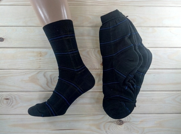 Мужские носки демисезонные KI Рубежное Украина (без упаковки в пучках по 10 пар) НМД-051076 - фото 7 - id-p885885605