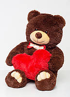 М'який ведмедик 85 см (бурий) + серце. виробу. Україна!