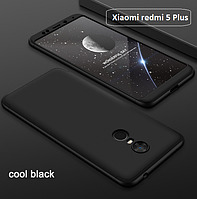 Чохол-бампер GKK 360 для Xiaomi Redmi 5 Plus — чорний