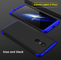 Чохол-бампер GKK 360 для Xiaomi Redmi 5 Plus — синій