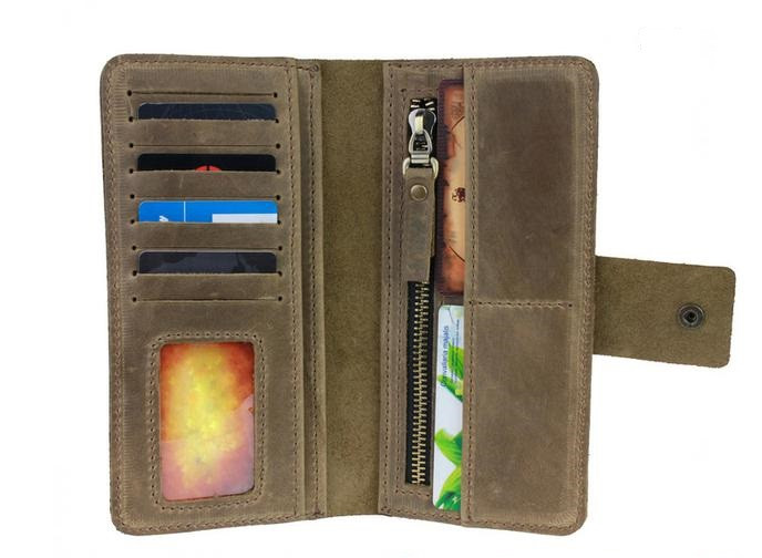 Шкіряний портмоне "Working" ручної роботи, натуральна шкіра, на кнопках магнітах, клатч, гаманець