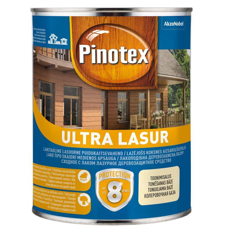 Деревозахистний засіб Pinotex Ultra Lasur безбарвний 3л, фото 1