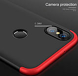 Чохол-бампер GKK 360 для Xiaomi Redmi Note 5 Pro/ Note 5 — червоний, фото 6