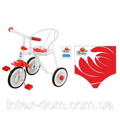 Триколісний велосипед Profi Trike LH-701UKR-WR (Біло-червоний)