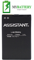 Оригинальный аккумулятор АКБ батарея для Assistant AS-4211 800 mAh 3.8 V
