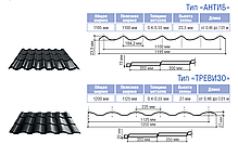Металочерепиця Термастіл - Антіб - 0,5 мм / RAL 8017 / MAT, фото 4