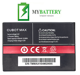 Оригінальний акумулятор АКБ (Барарея) для Cubot Max 4100 mAh 3.8V