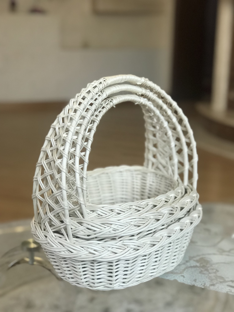 Кошики з білої лози 3шт.