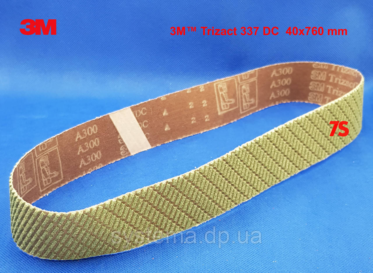 3М™ Trizact™ 337DC - Шліфувальна стрічка 40x760 мм, A300 (P80)