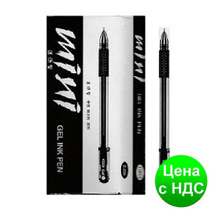 Ручка гелева MIMI GEL INK PEN Z-200-02 чорна, 12 шт, фото 1