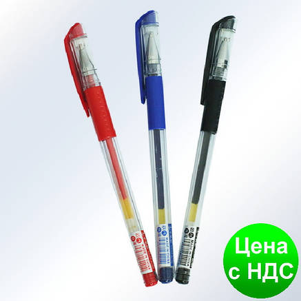 Ручка гелева MIMI GEL INK PEN Z-200-03 червона, 12 шт, фото 3