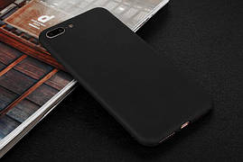 Чохол для Apple Iphone 8 Plus силікон soft touch бампер чорний