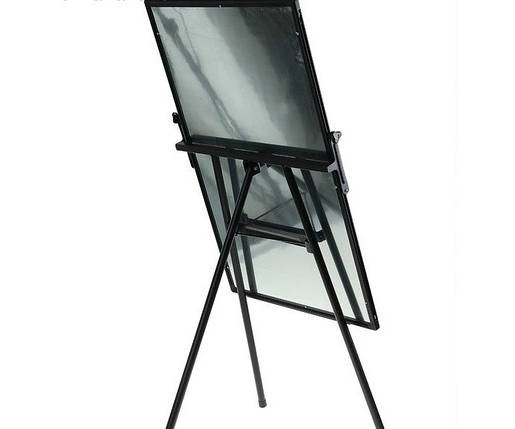 Фліпчарт Deli 7892Е 60х90 вертик, сухостир, рама алюм на тринозі (магн, марк, губка), фото 2