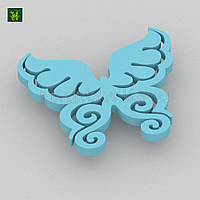 Бабочка фигурная голубая / 30 см