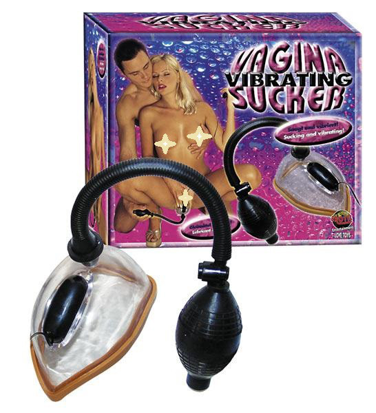 Вагінальна помпа з вібрацією (прозора), фото 1