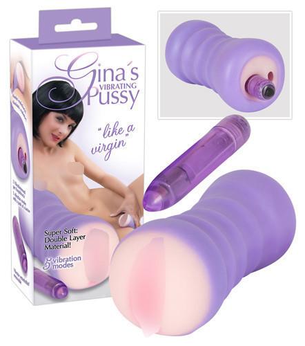 Мастурбатор с вибрацией GINAS PUSSY