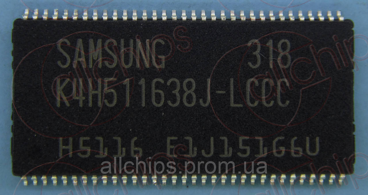 Память DDR SDRAM K4H511638J-LCCC SAMSUNG TSOP66 - фото 1 - id-p107175659