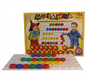 Мозаїка "Азбука і арифметика" (104 елемента) Технок (2087)