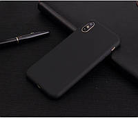 Чехол для Apple Iphone XS Max силикон soft touch бампер черный