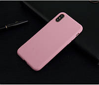 Чехол для Apple Iphone XS Max силикон soft touch бампер светло-розовый