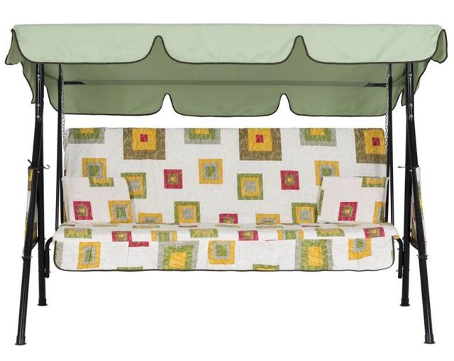 Качели Дача (Бязь Абстракция на белом фоне) фото 3 Качели Дача (Бязь Абстракция на белом фоне) фото 3