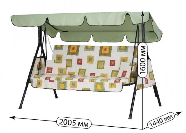 Качели Дача (Бязь Абстракция на белом фоне) размеры Качели Дача (Бязь Абстракция на белом фоне) размеры