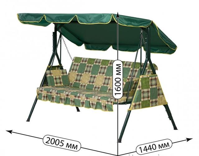 Качели Дача (Бязь Абстракция) размеры Качели Дача (Бязь Абстракция) размеры