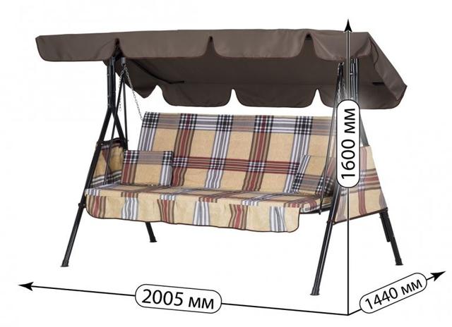 Качели Дача (Бязь Кофе с молоком) фото 4 Качели Дача (Бязь Кофе с молоком) фото 4