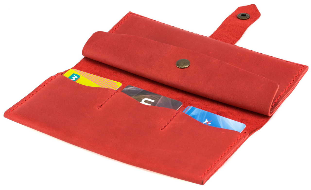 Гаманець гаманець жіночий портмоне "Roller" ручної роботи, натуральна шкіра, на кнопці