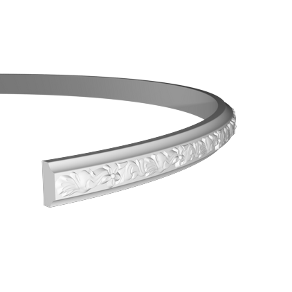 Молдинг стіновий гнучкий Evroplast 1.51.326 Flex (5х2,4)см, довжина 2м