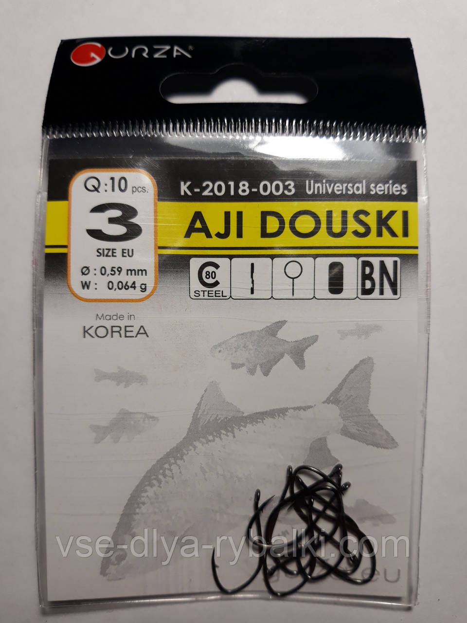 Гачки Gurza aji douski № 3