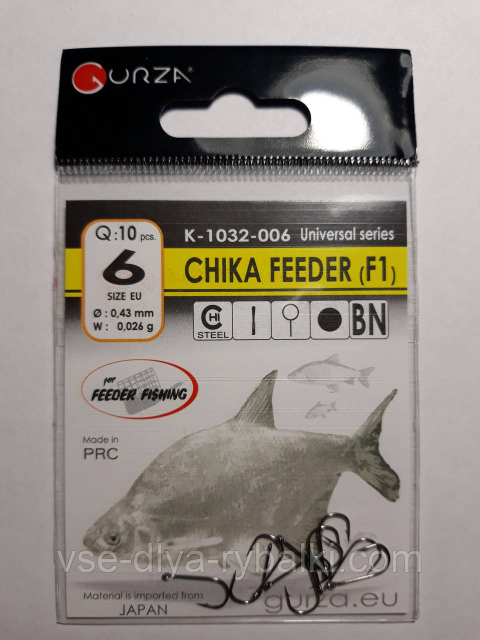 Гачки Gurza chika feeder № 6