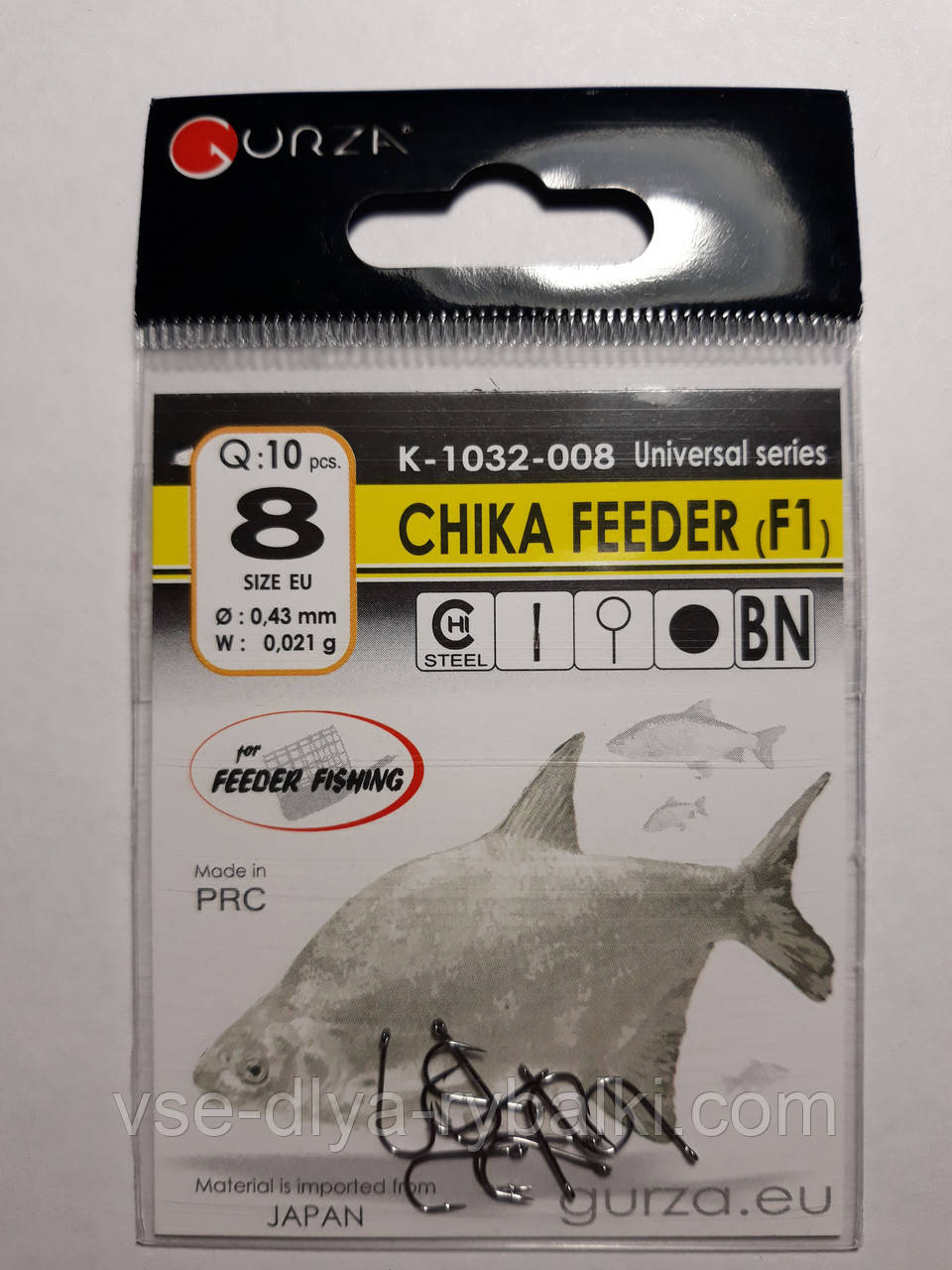 Крючки Gurza chika feeder № 8