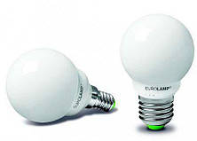 Лампа енергозберігаюча EUROLAMP 220v - 9w GL 2700K E14 GL-09142