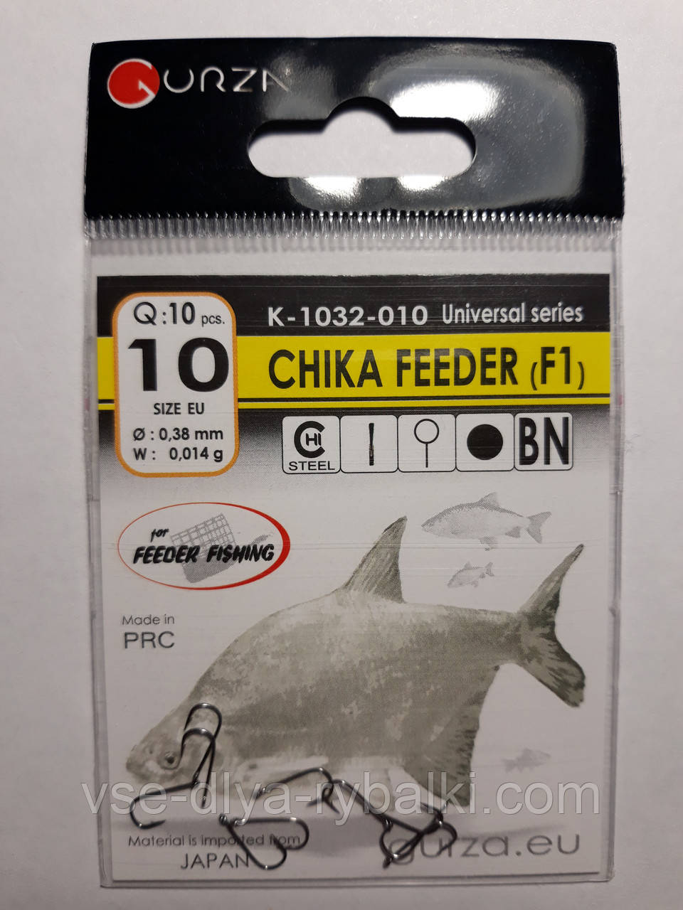 Гачки Gurza chika feeder № 10