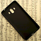 Силіконовий матовий чохол Candy для Huawei Mate 10 (Чорний), фото 5