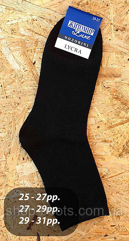 Чоловічі однотонні шкарпетки, фото 2