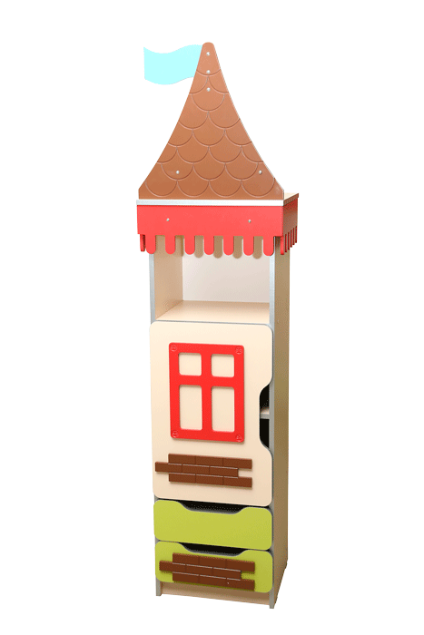 Стінка дитяча "Високий замок" елемент №3 в дитячий садок, школу., фото 1